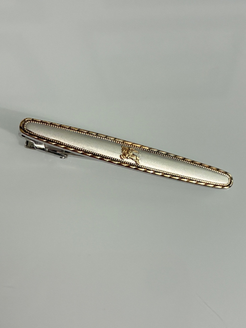 Burberry K14GF 925 Silver Tie Clip Vintage